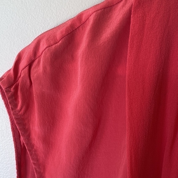 ARITZIA Wilfred silk vneck pink blouse - Picture 10 of 13